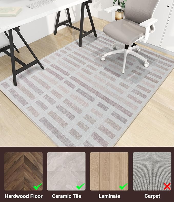chakme Office Chair Mat for Hardwood Floor, Machine Wash - Image 3
