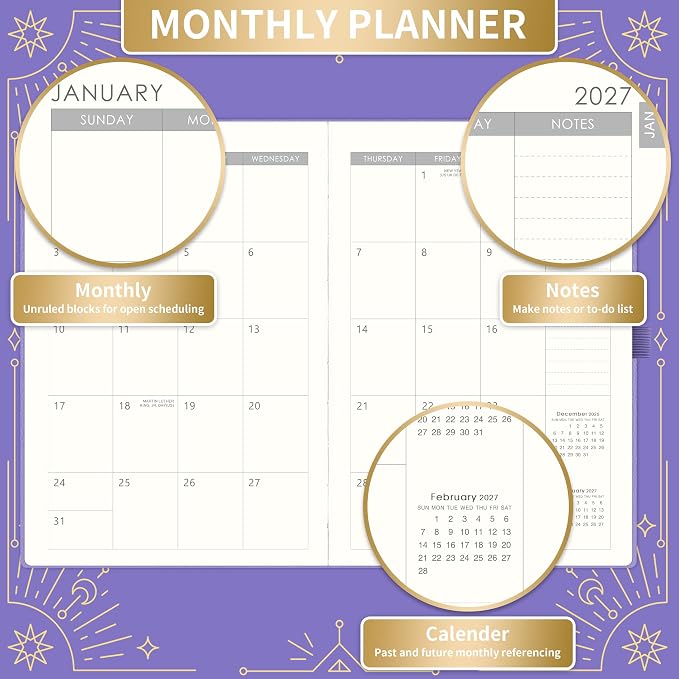 2027 Planner - 2027 Weekly Monthly Planner, January 2027 - December 2027 - Image 3