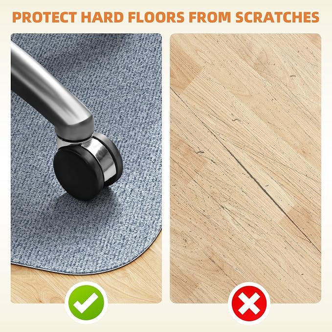 Office Chair Mat for Hardwood Floor, Large Computer Gaming Chair Mat, Tile - Image 3