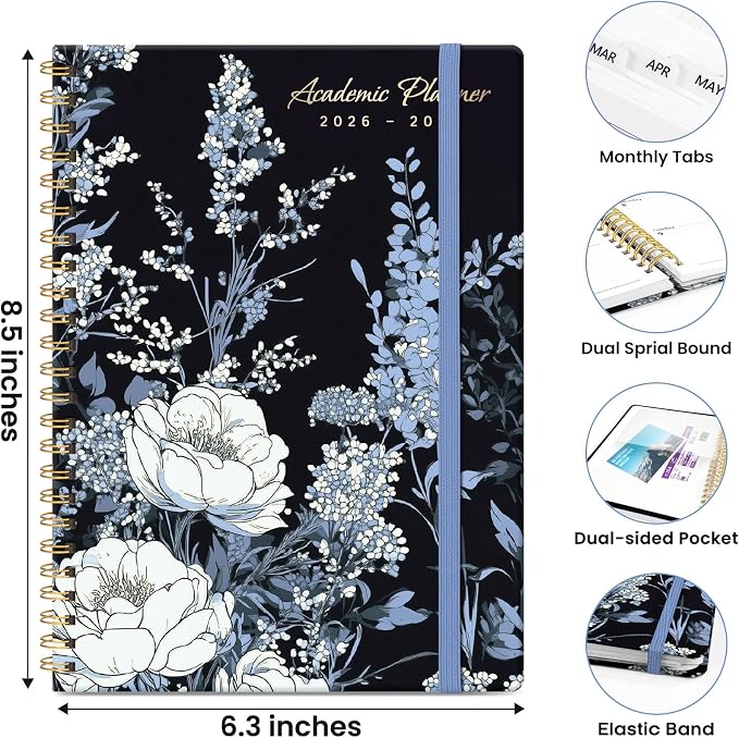 Planner 2026-2027, Hardcover Monthly and Weekly Academic Planner July 2026 - Image 4