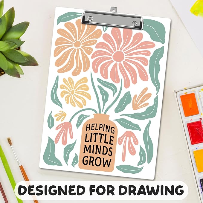 APIILVPQ Teacher Clipboard, Boho Floral Clipboards - Image 6