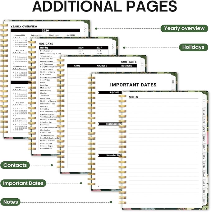 Planner 2026-2027, Academic Year Monthly and Weekly Calendar Planner, Jul 2026 - Image 5
