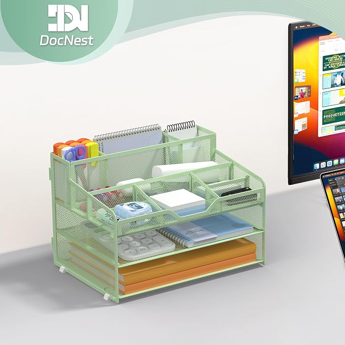 Docnest 3 Tier Mesh Desk Organizer - Image 7