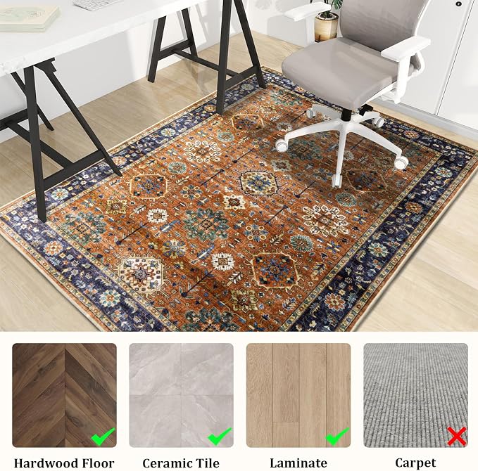 Office Chair Mat for Hardwood Floor, Machine Wash - Image 3