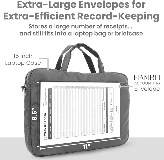 Extra Large Receipt Envelope & Receipts Organizer - Image 6