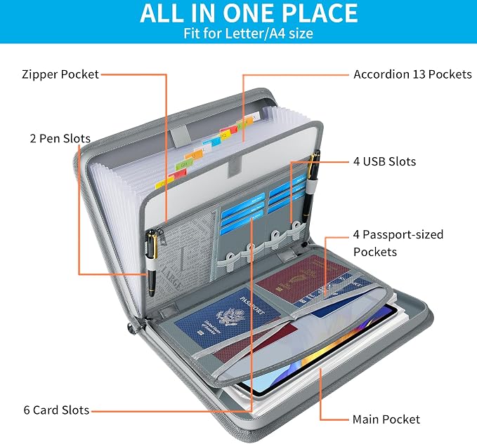 Andyer Accordion File Organizer - Image 4