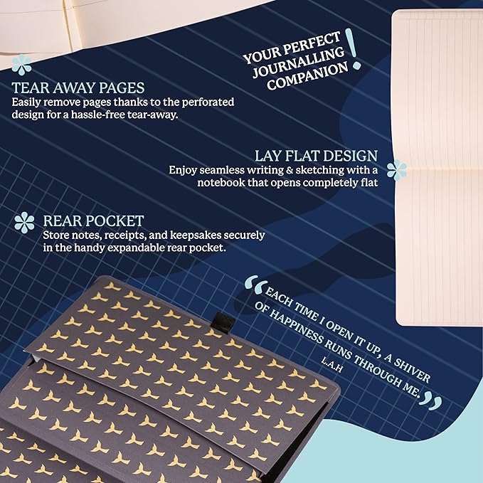 Dingbats A5 Wildlife Dotted Notebook Journal - Premium Vegan Leather Softcover Executive Journal for Women & Men - Work, Note Taking, Writing & Travel-DeskLoop Office