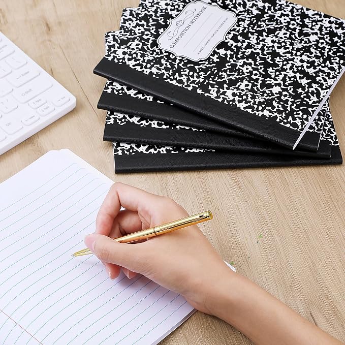 Seajan 20 Pack Composition Notebooks, Wide Ruled Paper, 7-1/2" x 9-3/4" Marble - Image 6