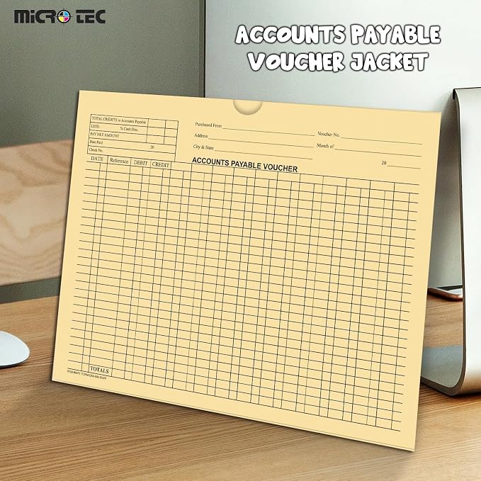 MICRO TEC Accounts Payable Voucher Envelopes 9" x 12" Buff - Image 3
