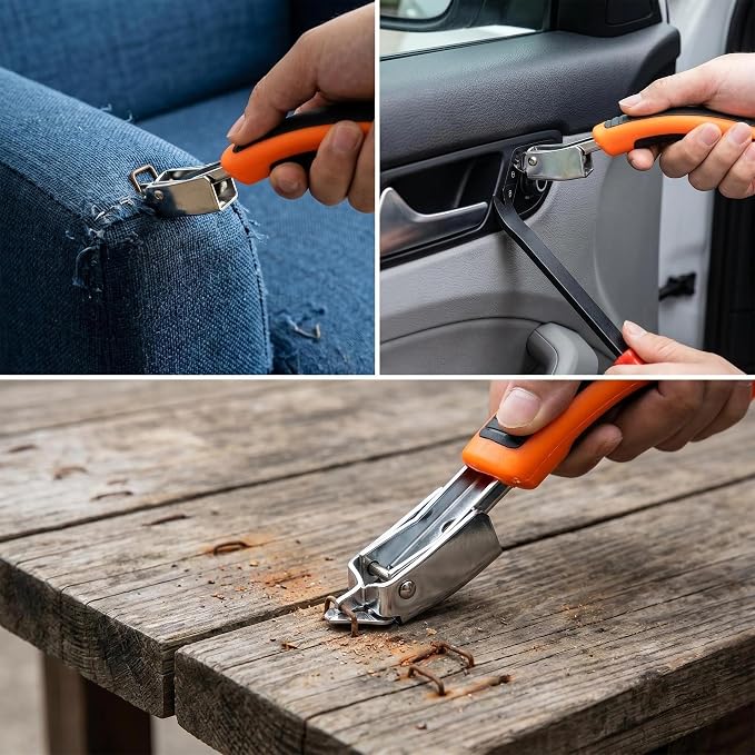 3-in-1 Heavy Duty Staple Remover Set – Professional Upholstery Staple Puller - Image 5