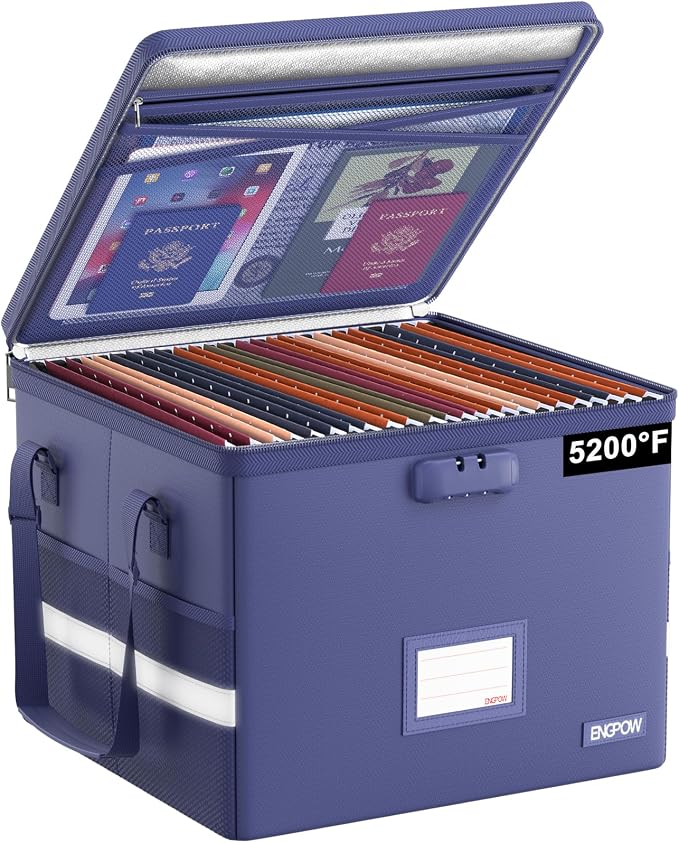 ENGPOW 5200°F File Box Fireproof Document Box by ENGPOW