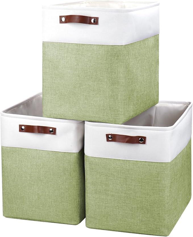 Bagnizer Large Fabric Storage Baskets | 50L Storage Bins, Decorative Linen by Bagnizer