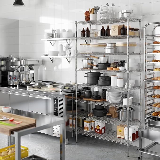 Regal Altair 18" Deep x 42" Wide x 86" Height Wire Shelving Kit | 8-Tier | NSF - Image 4