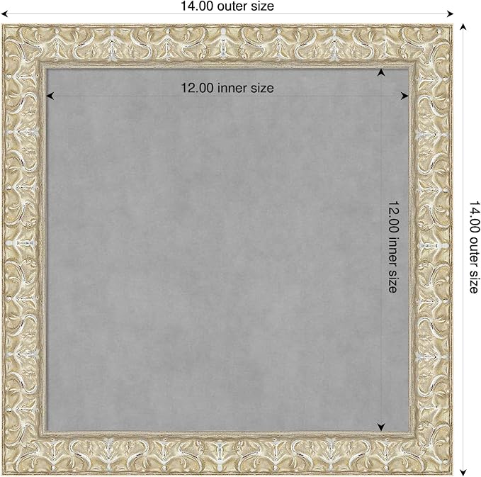 Amanti Art Silver Framed Magnetic Board 14x14 X-Small Vision Board - Image 2