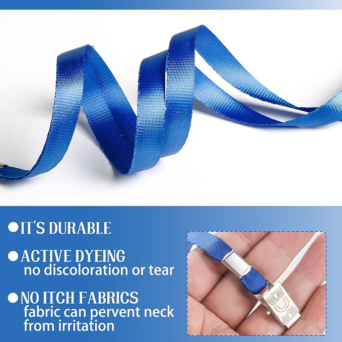 LOCONHA 100 Pack Blue lanyards Lanyards - Image 4