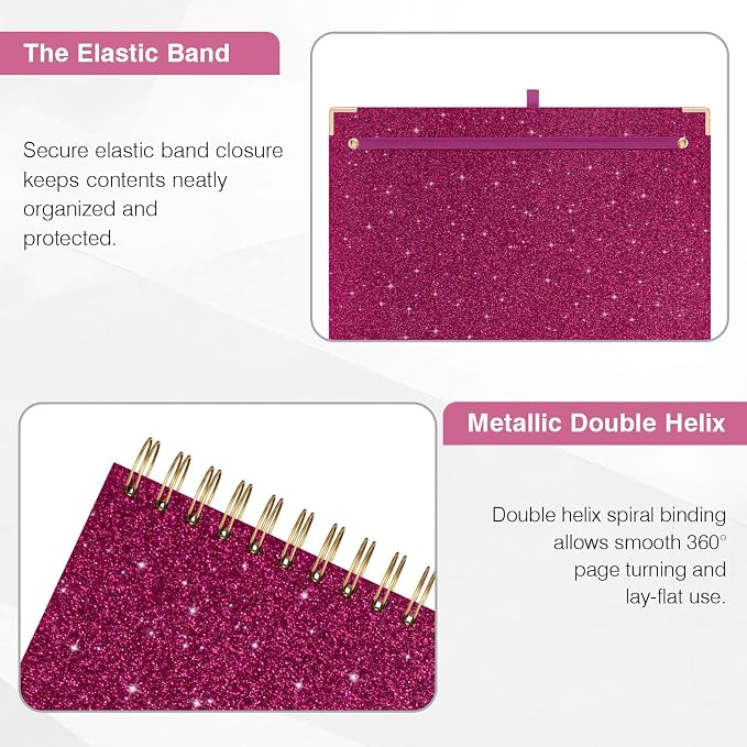 EYROZILL Clipboard Folio with Storage Pocket Organizer Folder Refillable Lined - Image 5
