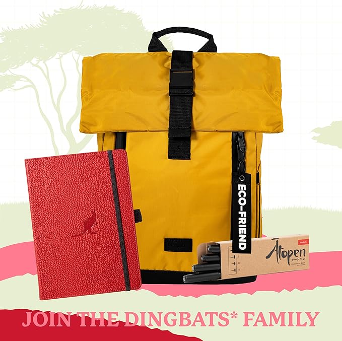 Dingbats A5 Wildlife Notebook Journal Hardcover, Cream 100gsm Ink-Proof Paper, 6.1 x 8.5 inches, 192 pages (Red Kangaroo, Lined)-DeskLoop Office