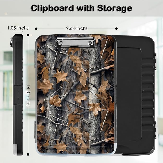 Clipboard with Storage, Office Supplies Nursing Clipboards Folder with Pen - Image 2