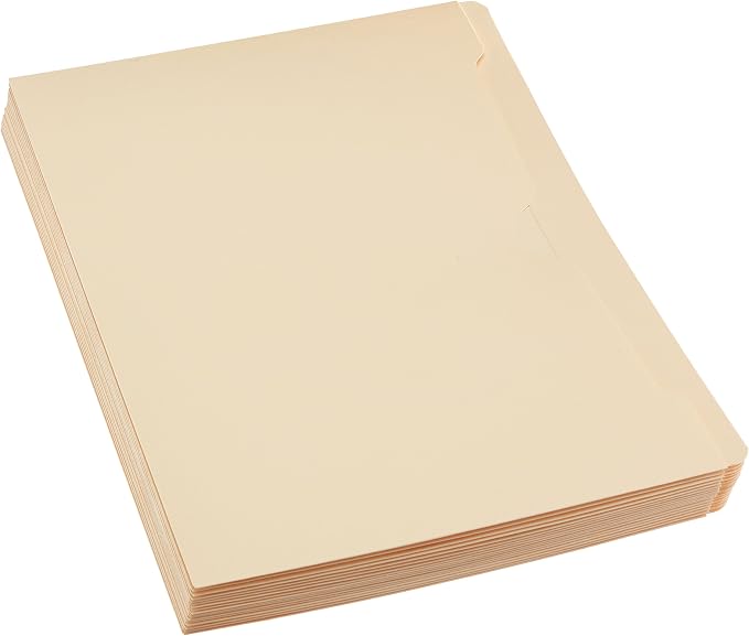 Amazon Basics File Jackets for Organizing Documents, Reinforced Straight-Cut Tab - Image 3