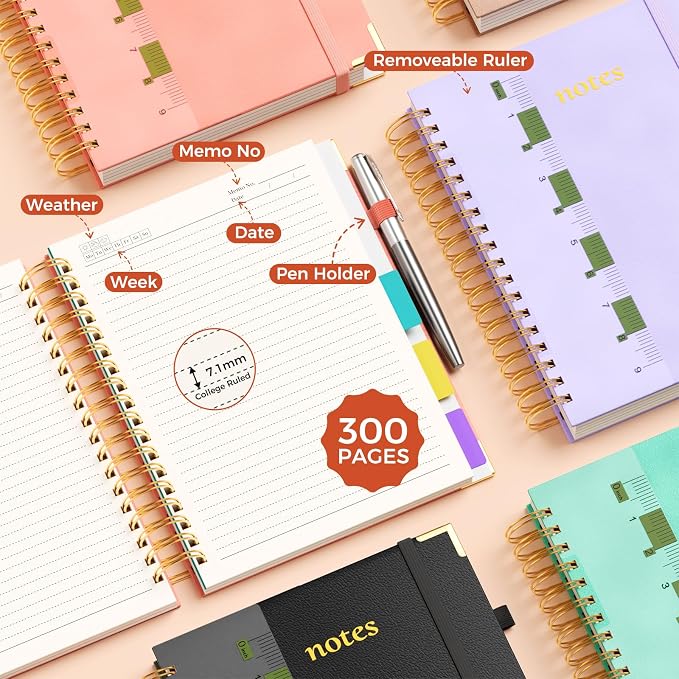 Line Hardcover Spiral Notebook - Image 6