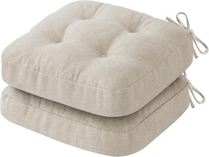 IASEAHK Chair Cushions for Dining Chairs, Dining Chair Cushions, Tufted Indoor by IASEAHK