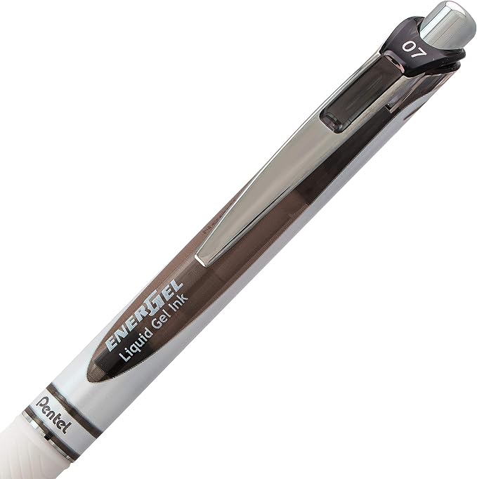 Pentel EnerGel Pearl RTX Retractable Liquid Gel Pen, Medium Line, Needle Tip - Image 3