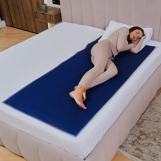 Inspire Waterproof Washable Mattress Pad, Quilted and Dark Colored to Hide by Inspire