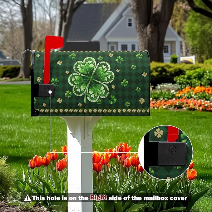 St Patricks Day Mailbox Covers Magnetic Standard Size 21 x18 Inch St. Patrick's - Image 4