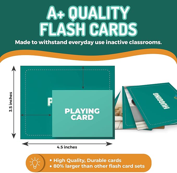 200 Action Verbs Flash Cards - Image 4
