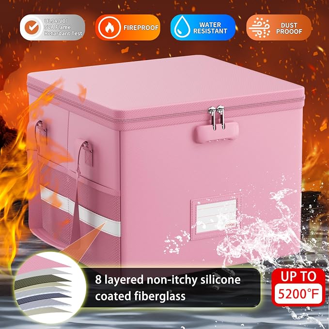 ENGPOW 5200°F File Box Fireproof Document Box - Image 3