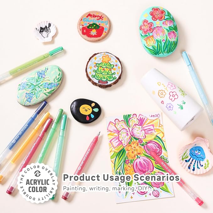 Languo 216 Colors Acrylic Gel Pens - Image 7