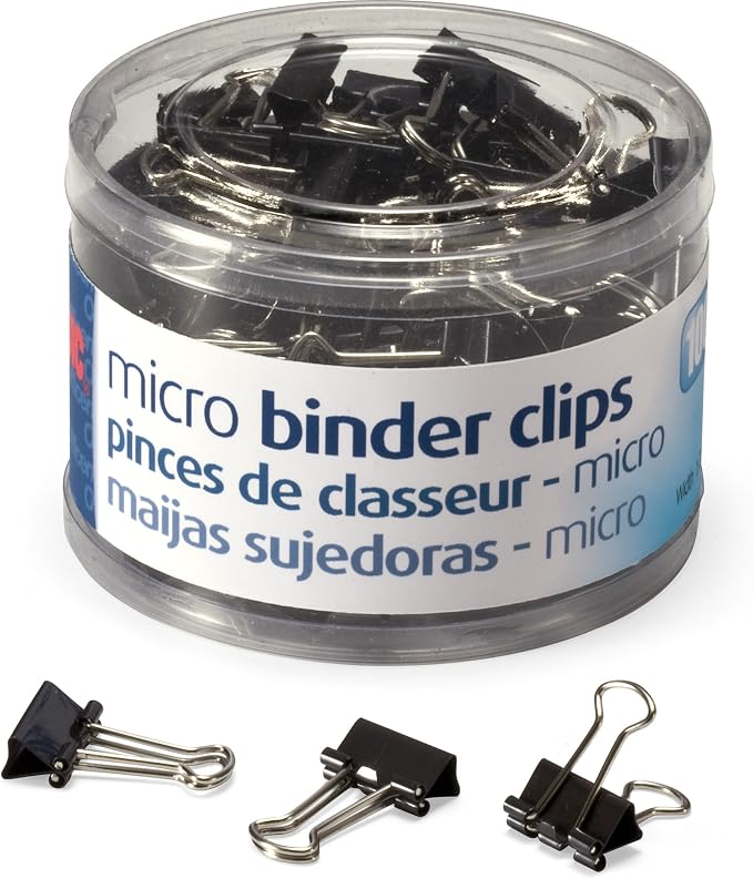 Staples Micro Binder Clips, Labels & Detailed Paperwork by Officemate