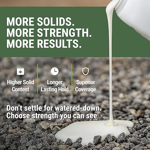 Ground Glue Tech-Tonic Landscape Adhesive for Rock, Mulch, and Sand, Weatherproof Long-Lasting Stabilizer for Trails & Slopes, Pet-Safe Binder for Pea Gravel, Bark & Flower Beds, 5 Gallon Tote-DeskLoop Office