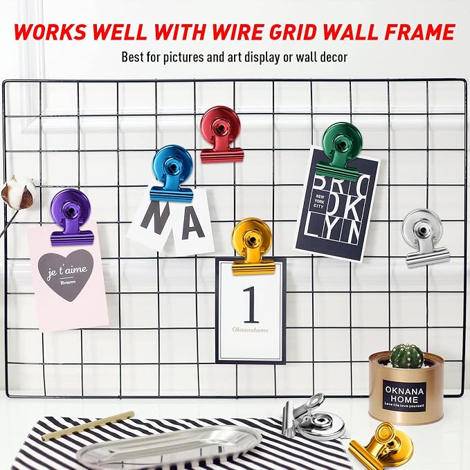 FINDMAG 20 Pack Magnet Clips, Scratch-Free Clip Magnets - Image 7