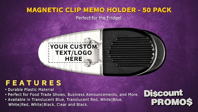50 Magnetic Memo Holders Set - Image 2