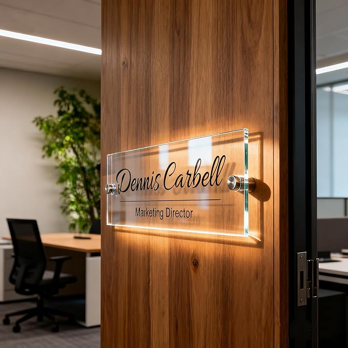 Personalized Office Wall Name Plate Sign Custom Door Name Plate Office Gifts - Image 8