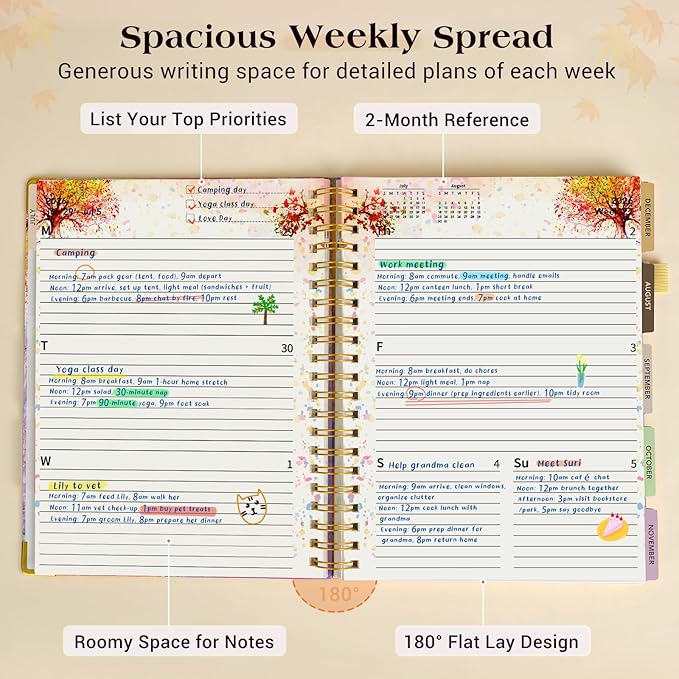 Academic Planner 2026-2027, 18 Months Weekly and Monthly Daily Planner from - Image 3