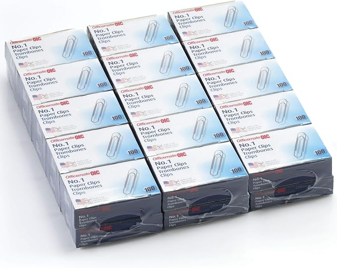 Officemate No. 1 Paper Clips, 30 Pack by Officemate