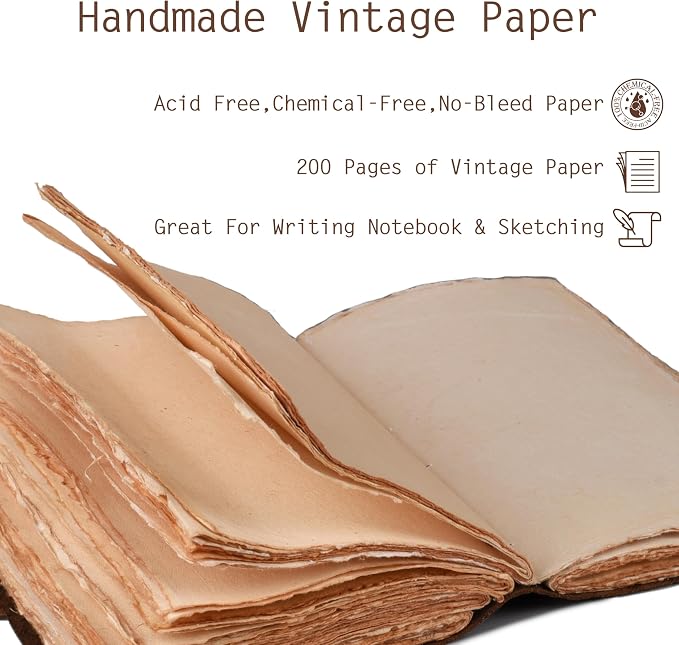 LEATHER VILLAGE Leather Bound Vintage Journal - Image 5