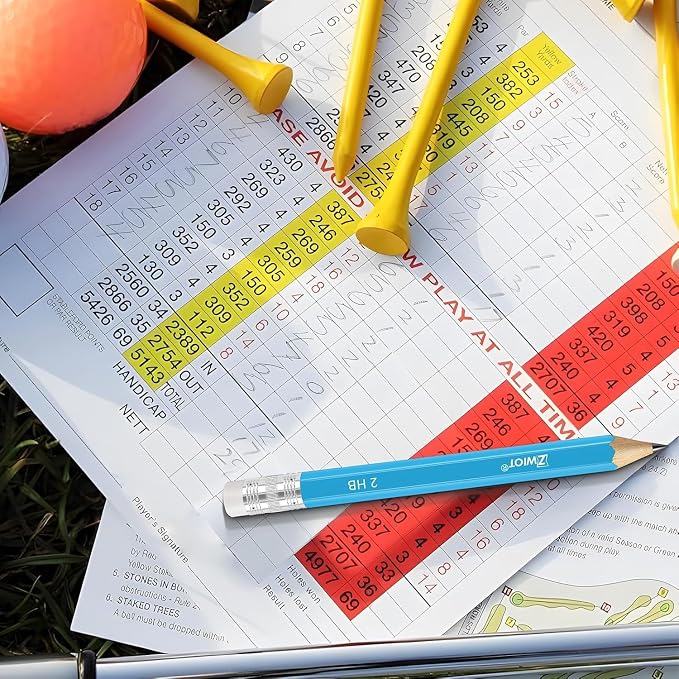 ZWlOT Golf Pencils with Eraser, #2 HB Half, Pre-Sharpened, 120/200/320 Count - Image 6