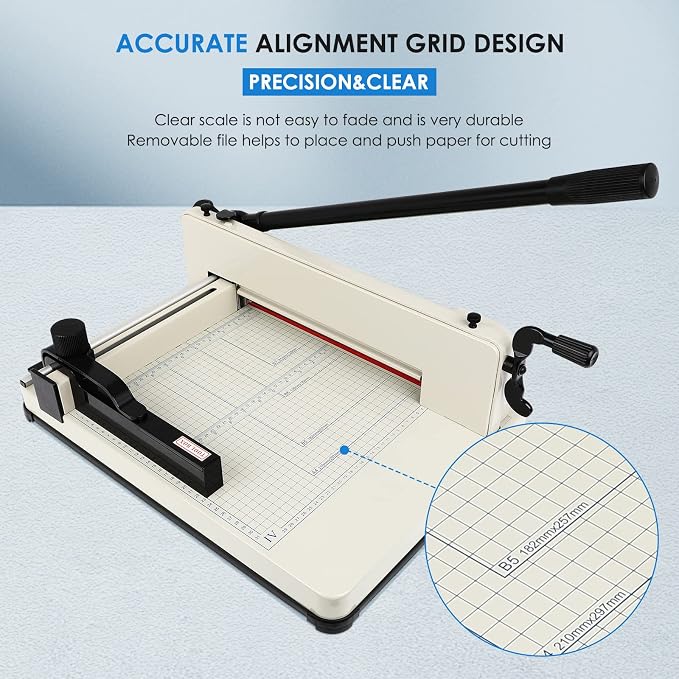 Heavy Duty Paper Cutter, Cortadora de Papel 400 Sheets Paper Trimmer - Image 6
