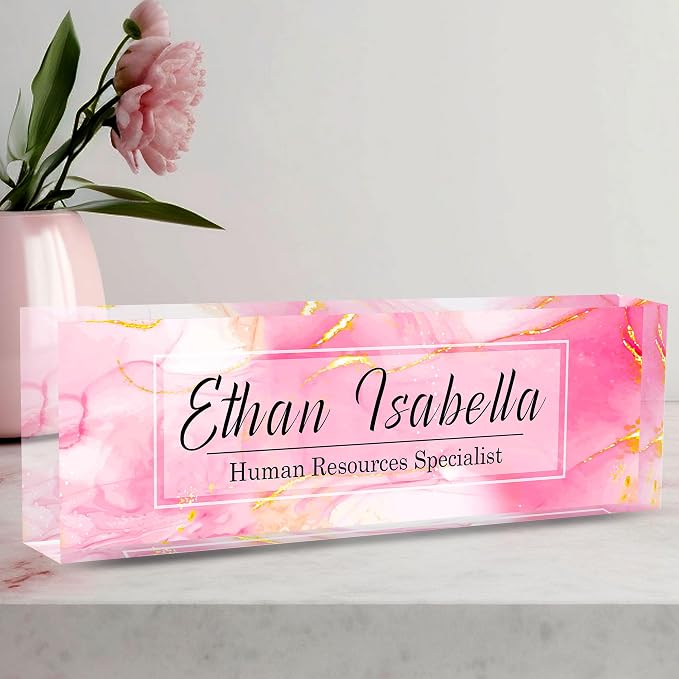 Custom Name Plate for Office by AeekdookWoodenPuzzles