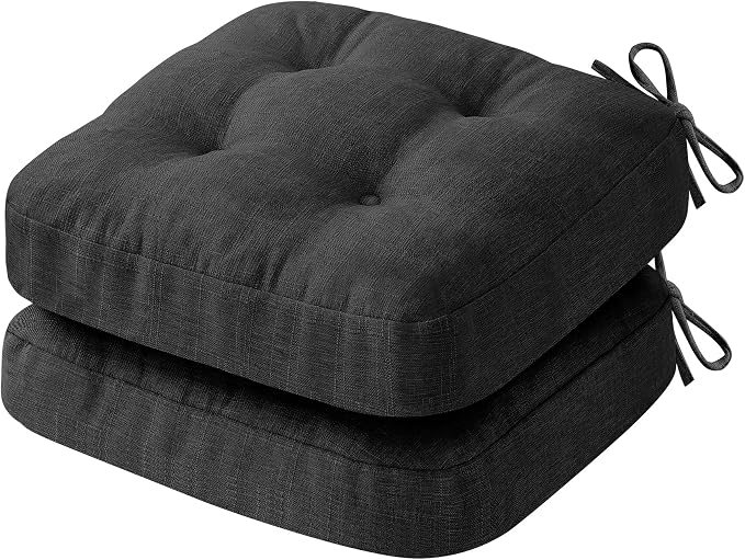 IASEAHK Chair Cushions, Foam Dining Chair Cushions, Tufted Indoor Chair Pads by IASEAHK