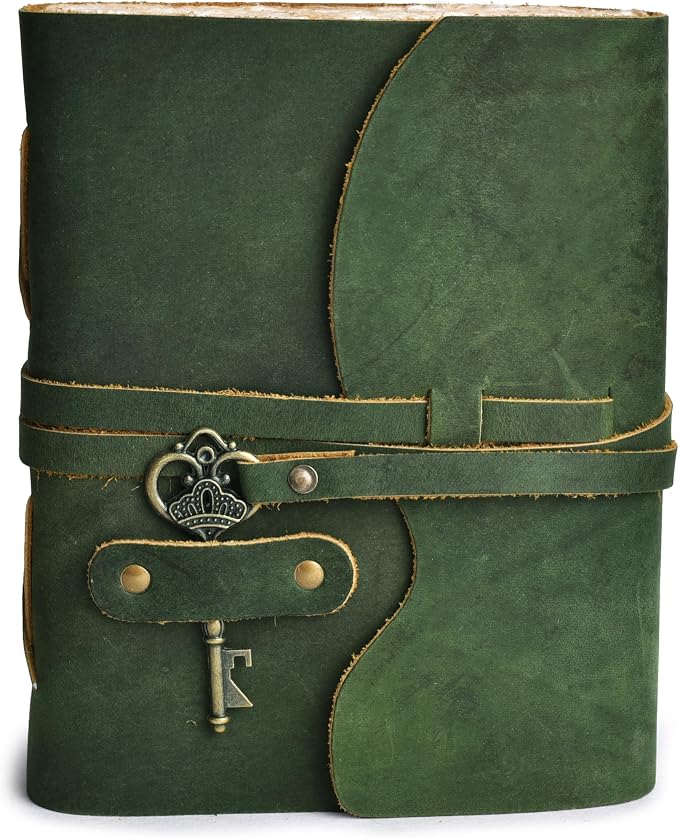LEATHER VILLAGE Vintage Leather Journal – 200 Handmade Vintage Deckle Edge - Image 2
