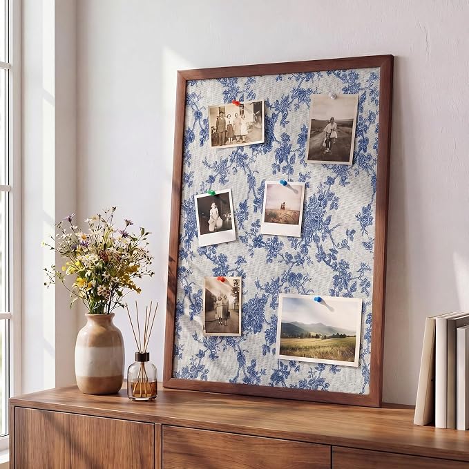 Leinuosen 17" x 23" Linen Cork Board - Image 6