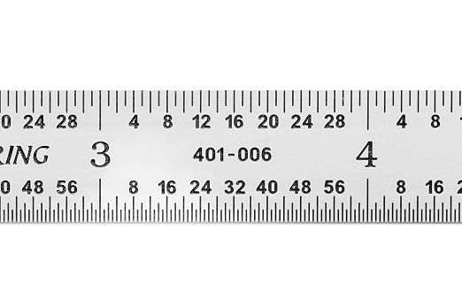 PEC Tools 6" Metal Ruler, Flexible Stainless Steel, 4R Graduation, Trusted by - Image 5