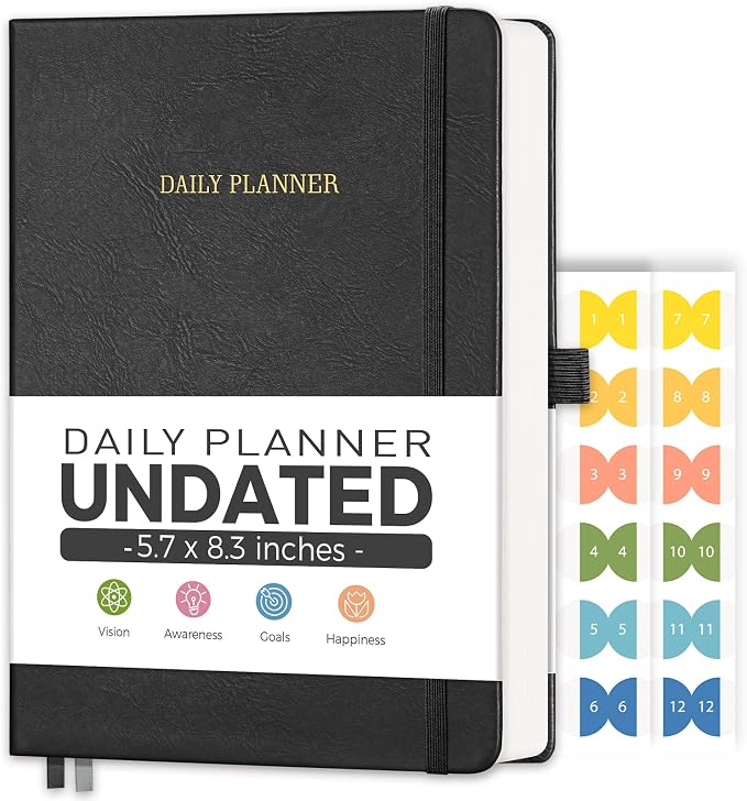 Daily Planner Undated, Appointment Book by LOAPEM