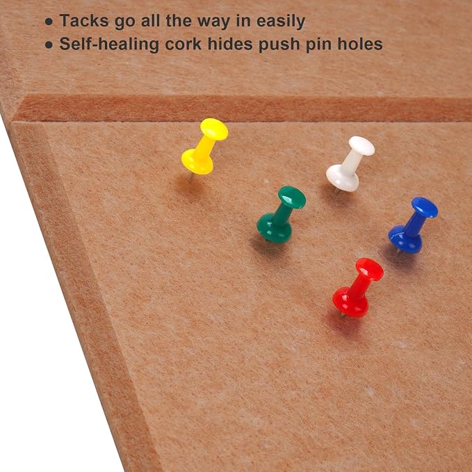 Large Cork Board Alternative 48" X 36" Bulletin Board - Image 5