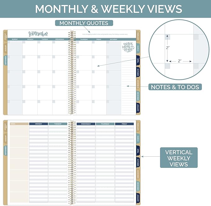 bloom daily planners Undated Academic Year Teacher Planner & Calendar - Image 4