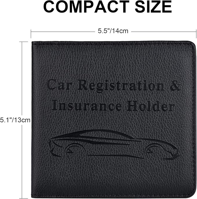 Cacturism Car Registration and Insurance Holder, Vehicle Glove Box Car - Image 5